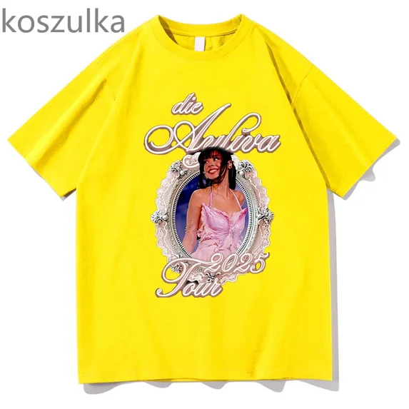 Ayliva Merch Tour 2025 Tshirt Unisex Short Sleeve T-shirts Men Women Streetwear Printing Casual Fashion Aesthetic Harajuku Clothes