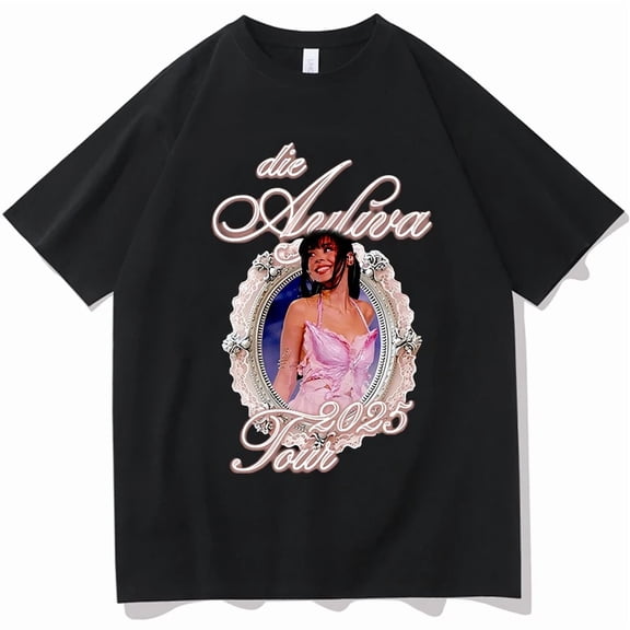 Ayliva Merch Tour 2025 Tshirt Unisex Short Sleeve T-shirts Men Women Streetwear Printing Casual Fashion Aesthetic Harajuku Clothes