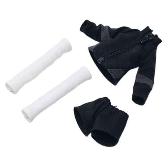 Aymzbd 1/12 Female Action Figure Sportswear Easy to Wear Dress up Fashion Jacket Shorts Style A