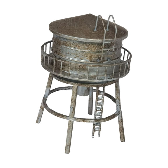 Aymzbd 1/64 Scale Model Water Tower Decoration,Railway Layout Accessory Simulation Tiny Retro