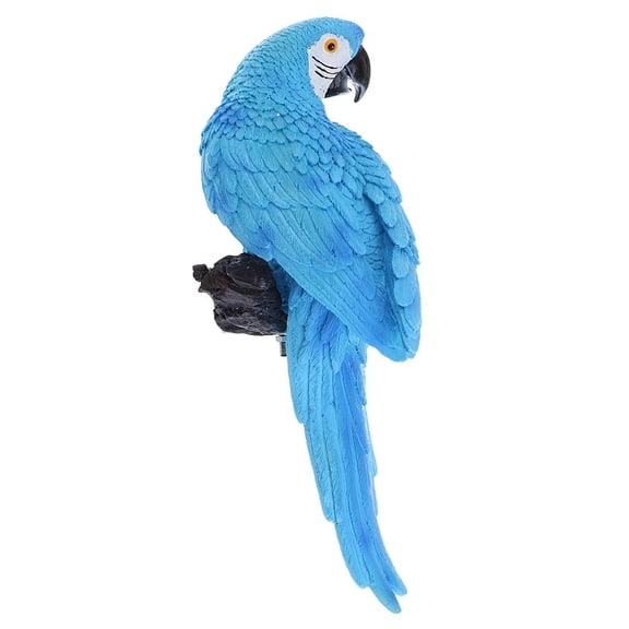 Aymzbd 1Pc Parrot Garden Ornament Miniature Figurine Fairy Animal Decor Collectible Blue