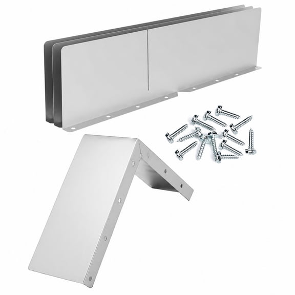 Aymzbd 2 Count Aluminum Gutter Corner Deflector Guard Resistant Roof Rain Diverter for 90 Degree Angles Preventing Overflow Splashback