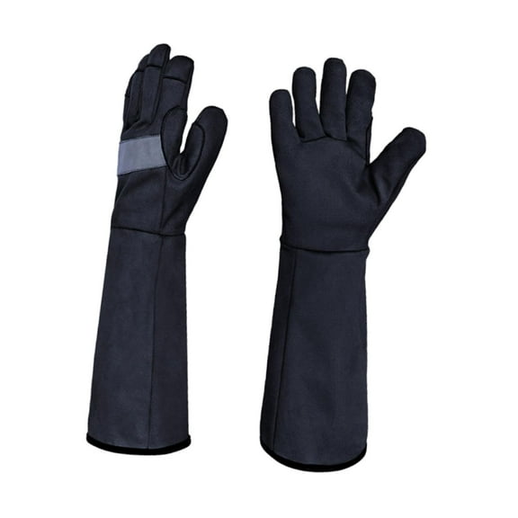 Aymzbd 2 Pieces Work Gloves Gardening Gloves for Gardening Construction Safety Work Black