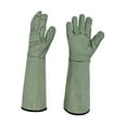 thumbnail image 1 of Aymzbd 2 Pieces Work Gloves Gardening Gloves for Gardening Construction Safety Work Green, 1 of 9