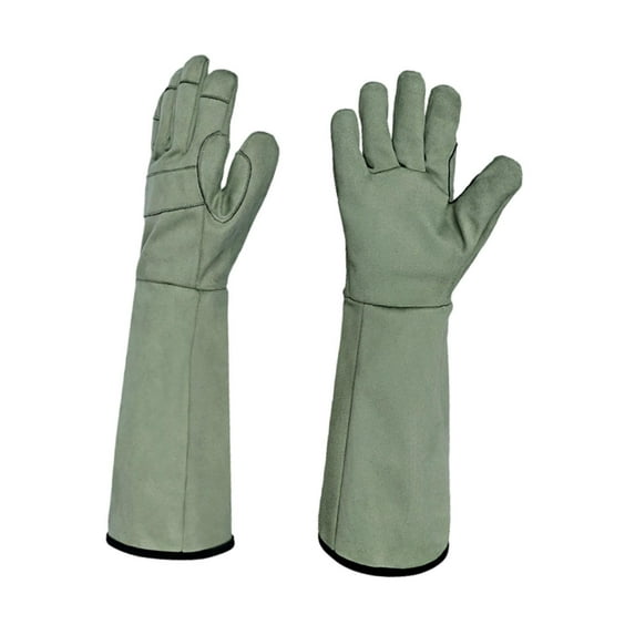 Aymzbd 2 Pieces Work Gloves Gardening Gloves for Gardening Construction Safety Work Green