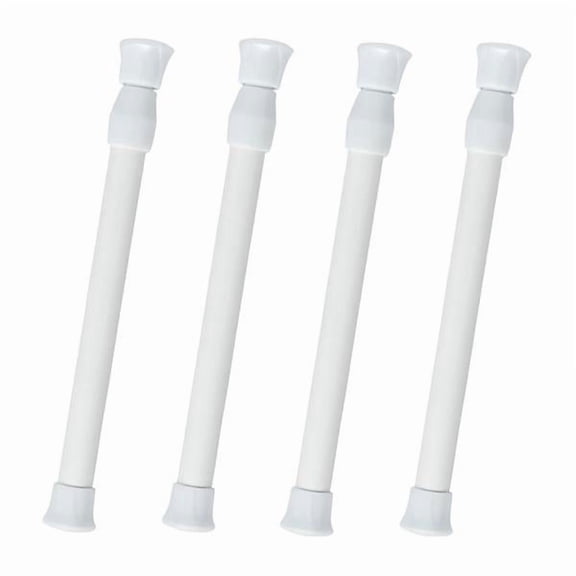 Aymzbd 2 X 4 X Tension-adjustable Curtain Rods, Thin DIY Tension Rods, Compact 12 to 20