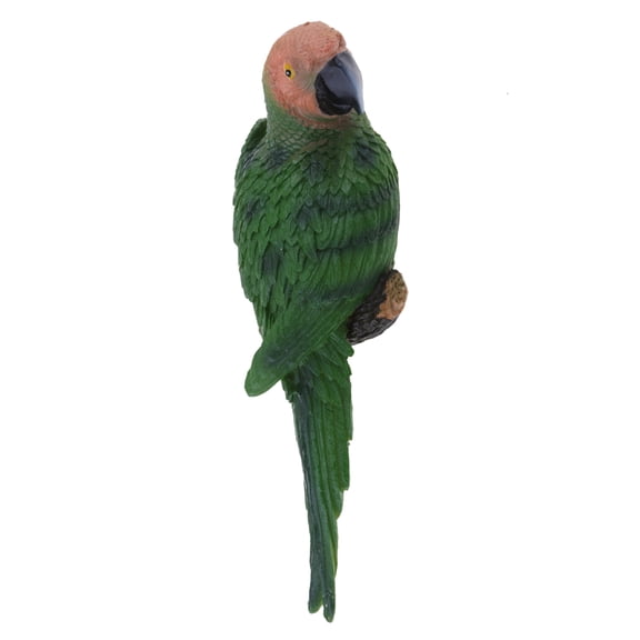 Aymzbd 20 Kinds Resin Large Parrot Bird Model Animal Figurine Figure Children Toys Home 31cm Look Right Green