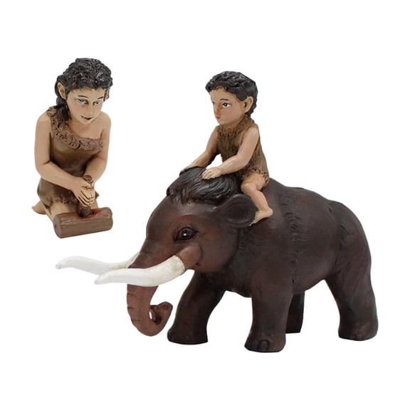 Aymzbd 2pcs Primitive Man Garden Statues Human Figures DIY Desktop Landscape Ornaments