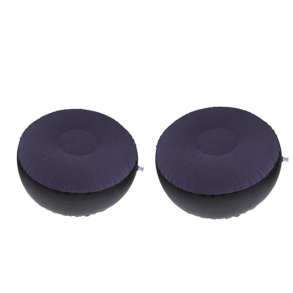 Aymzbd 2x Foldable Inflating Stool Ottoman Leisure