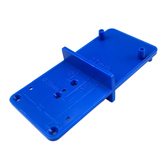 Aymzbd 35mm Cabinet Hardware Jig Tool Door Hinge Template Adjustable Hole Jig Concealed Blue