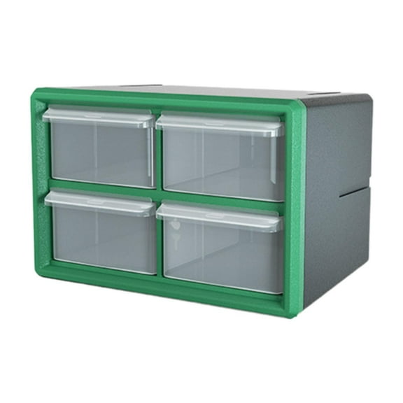 Aymzbd 4 Drawers Components Parts Storage Cabinet for Beads Makeup Crafts Room Nuts Green