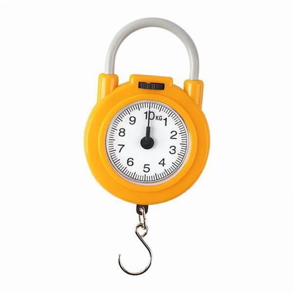Aymzbd 4 Pack Digital Fishing Scale Parcels Food Weighing 10kg Capacity Spring Scale Portable Household Pocket Scale Mini Pointers Hook Spring Hanging Multifunctional Handheld Scale Travel