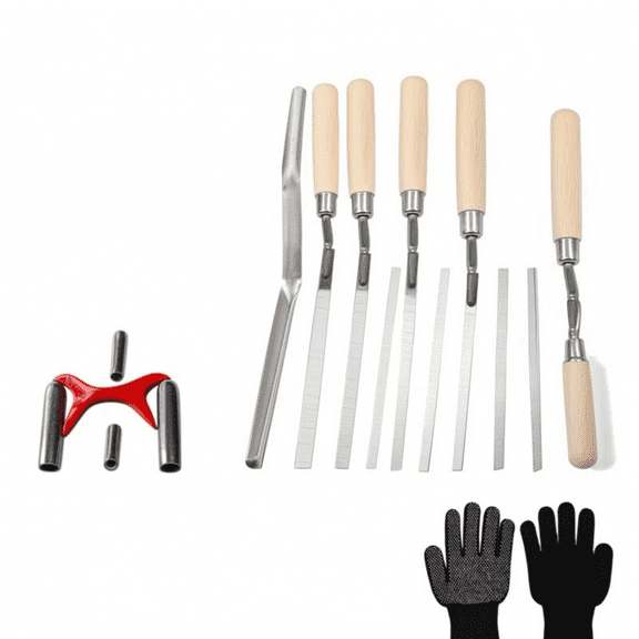 Aymzbd 4-piece Set of Joint Smoothing Tools, Brick Trowel, Brick Hooks, Jointing Tool, Masonry Hooks, Stone Iron, Jointing Trowel, Grouting Tool, Smoothing T