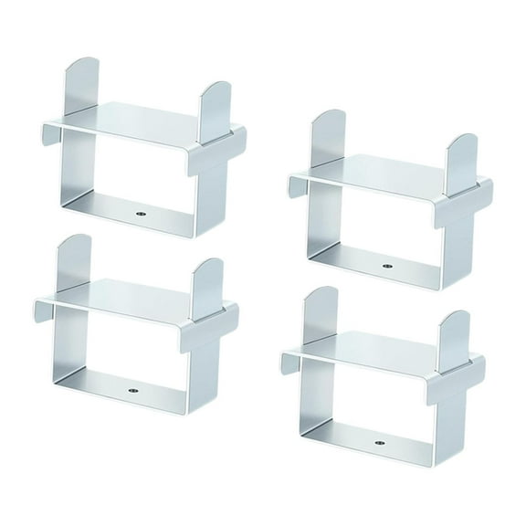 Aymzbd 4Pcs Leaf Spring Clamp Kit Locks Leaf Spring Together 2.5” Stainless Steel for Silver