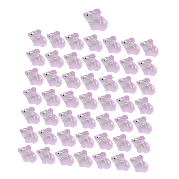 Aymzbd 5 Pieces Luminous Piggy Room Crafts Decor Home Decor Cute Mini Animal Figurines Light Purple
