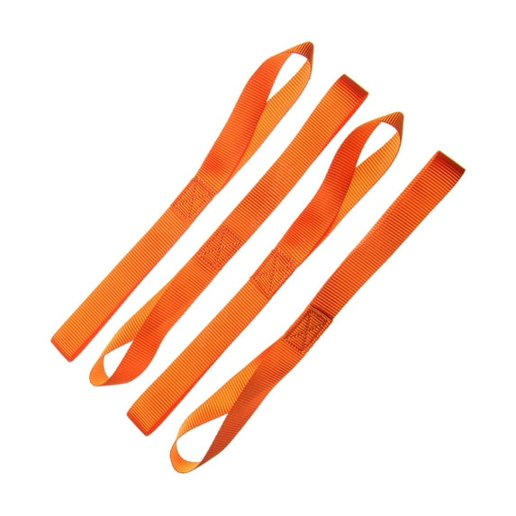 Aymzbd 5 Pieces Soft Loop Owing Cargo Multiple Use Reinforced Truck Boat Garden 8800lbs orange 46.5cm