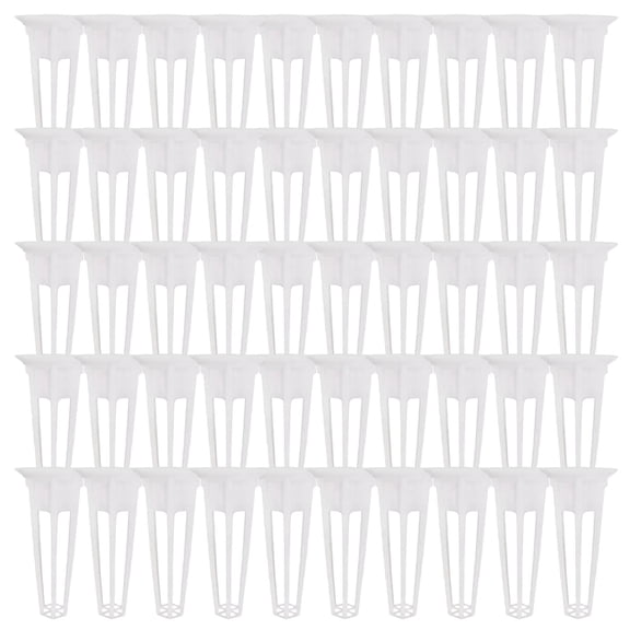 Aymzbd 50Pcs Slotted Mesh Orchid Pots with Holes Vegetable Planter Basket Wide Lip