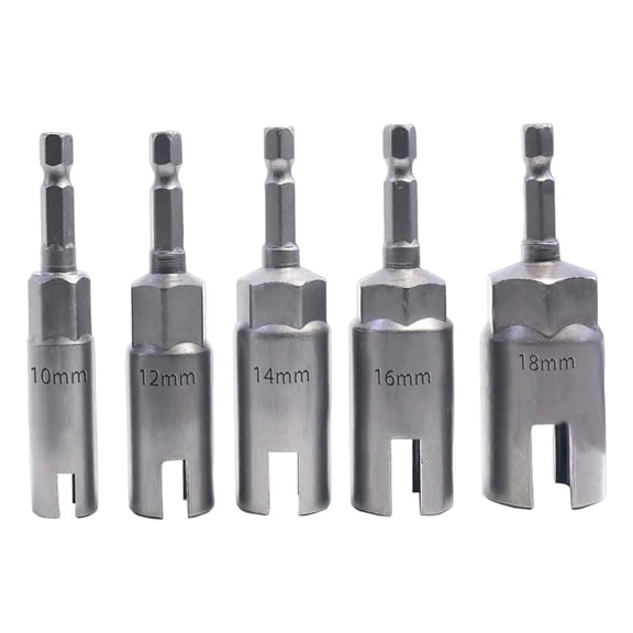 Aymzbd 5x Professional Nut Driver Set Power Tools Accessories Nuts Drill Bit for Loosen