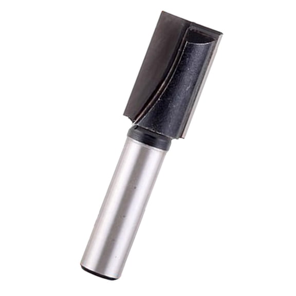 Aymzbd 8mm Flush Hinge Mortise Template Cleaning Bottom Bit Woodworking Milling Cutter Bit - Black, 8x12mm