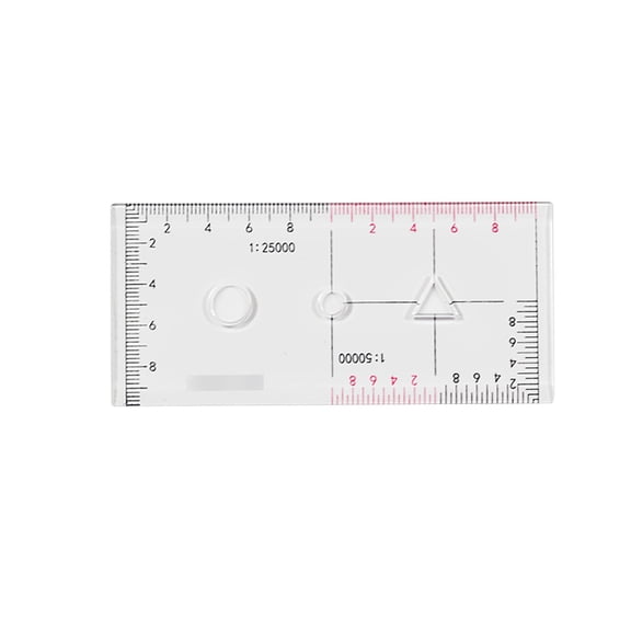 Aymzbd Acrylic Geographic Coordinate Ruler with Latitude and for Working styleC