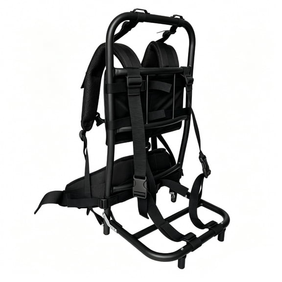 Aymzbd Aluminum Backpack Frame Hiking Support Durable Folding Build for Campers Trekking and Uneven Terrain