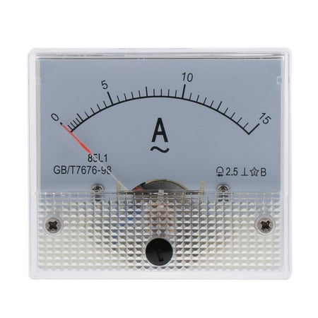 Aymzbd Analog Panel Meter Analog Panel Ammeter Electrical Current Measuring 0-15A