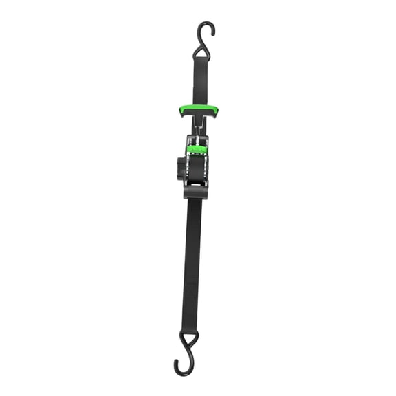 Aymzbd Auto Retractable Ratchet Strap Ergonomic Handle Premium S Hooks Automatic Shrink green
