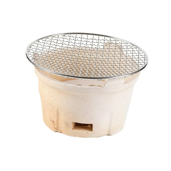 Aymzbd Barbecue Grill with Wire Mesh Multifunctional Tabletop Grill Campfire Stove for 21cm
