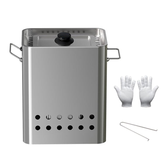 Aymzbd Barbecue Hanging Grill Barrel Multifunctional Portable BBQ Grill Bucket Charcoal without Skewers