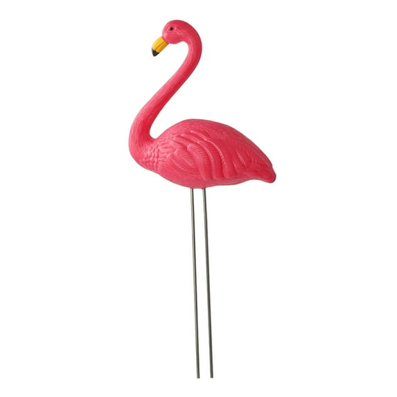 Aymzbd Bird Statue Figurine Fairy Garden Accessories Lawn Yard Ornament Flamingo Garden Look Up 14.3cmx15cm