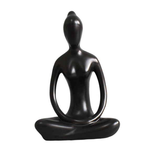 Aymzbd Buddhist Decor Ceramic Yoga Pose Figurine Abstract Art Sculpture for Home Office grace