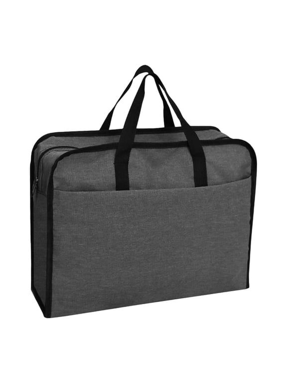 Business Briefcase Document Bag Storage Pouch Portable Container Multifunctional Dark Gray 41x13x32cm