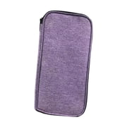 Aymzbd Crochet Hook Case with Multiple Compartments, Button Organizer, Storage Bag Made Purple