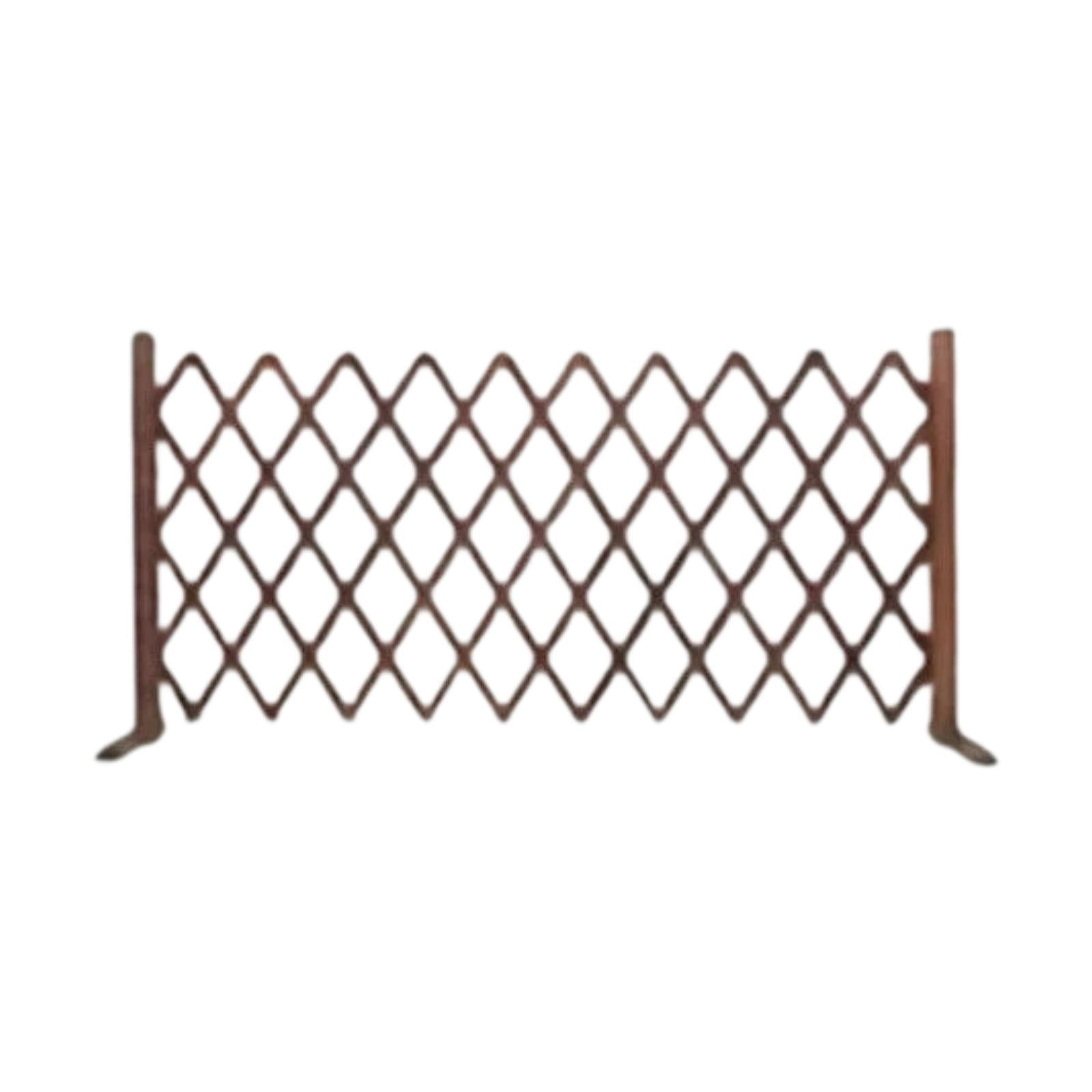 Aymzbd Decorative Expandable Wooden Fence Garden Trellis Adjustable Gate Panel for Home M