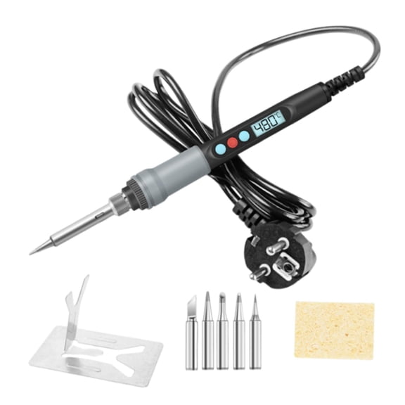 Aymzbd Digital Soldering 100 to 480 degreeC Welding Iron Kits Electric Soldering Station for