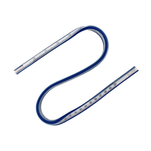 Aymzbd Flexible Curve Ruler Bendable Painting Tailor Measurement Tool,Flex Curved Ruler 50cm