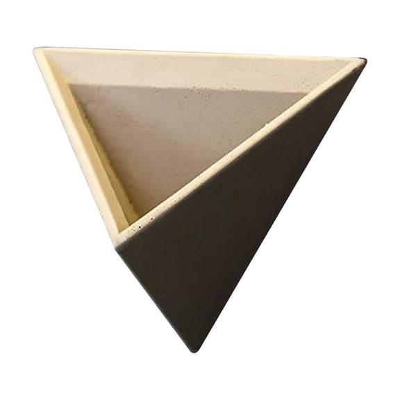 Aymzbd Flowerpot Planter Plant Decoration Triangle Pyramid Shaped Ceramic Flower Basket
