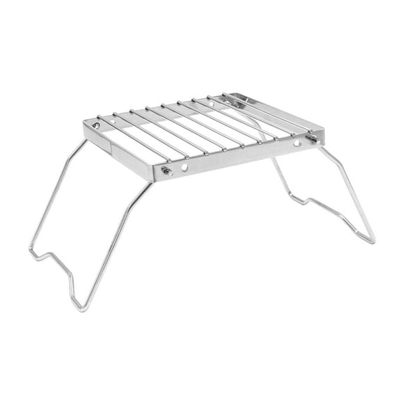 Aymzbd Foldable Burner Stand Folding Campfire Grill for Fishing Picnic Travel