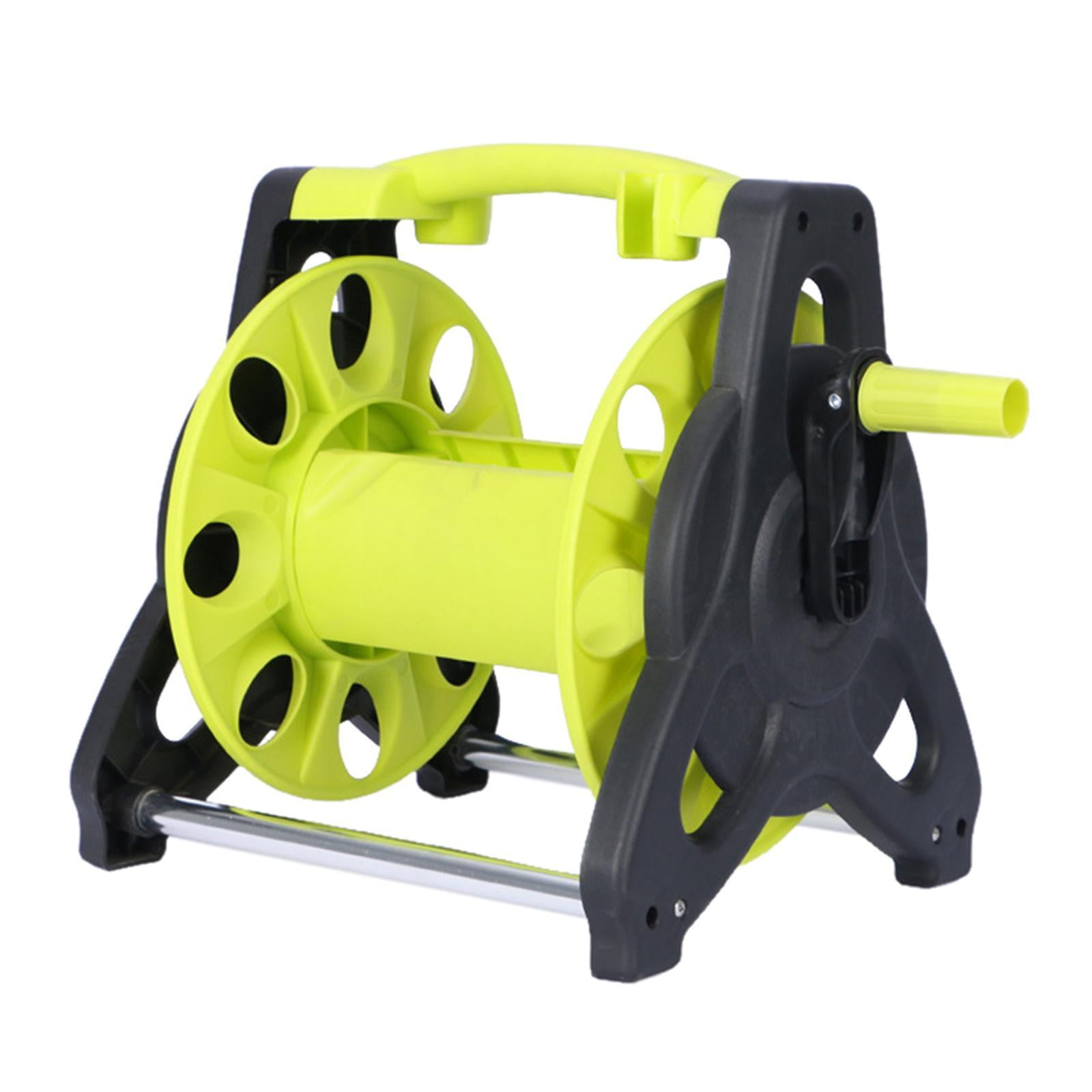 Aymzbd Garden Hose Reel Cart Anti Winding Water Pipe High Pressure Hose Storage Rack Green