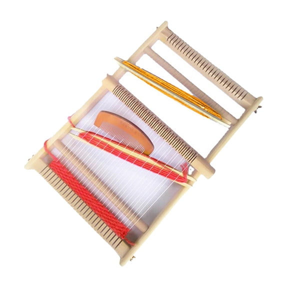Aymzbd Handmade Traditional Wood Loom Weaving Knitting Weaving Machine Toys Educational