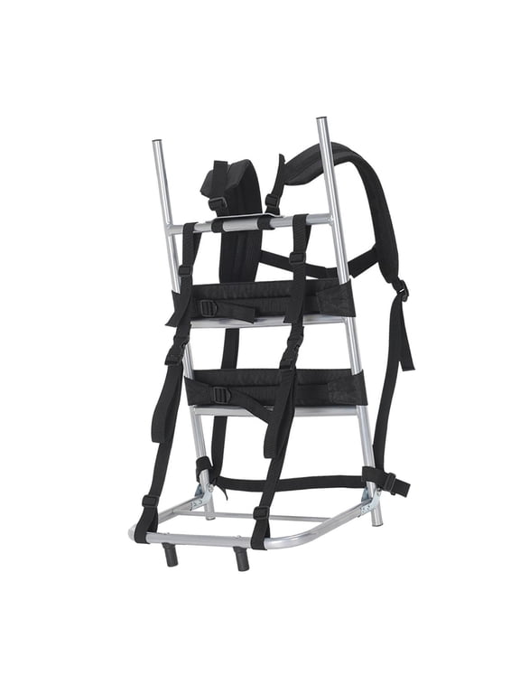 Heavy Carrying Backpack Frame Foldable Bag Frame with Adjustable Straps Portable L