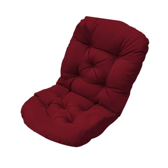 Aymzbd High Back Chair Cushion with Backrest, Anti Slip Thicken Padded Bleacher Cushion Red