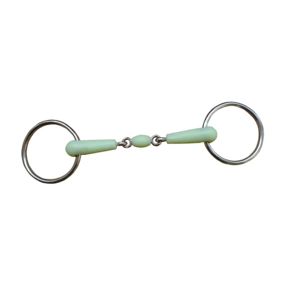 Aymzbd Horse Bit Horse Mouth Bit Horse Training Tool Outdoor Sports Gear Horse Ring Bit green