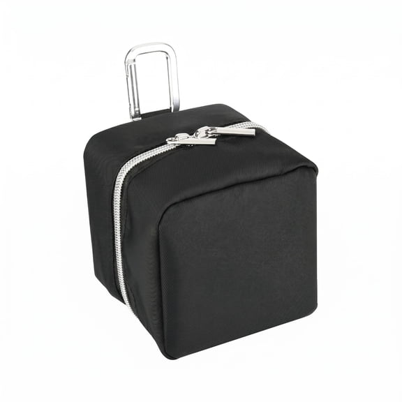 Aymzbd Level Bag Tool Pouch Storage Case Oxford Cloth Metal Hardware Square Shape 10.5 X 10.5 X 10 Cm for Diyers and Pros
