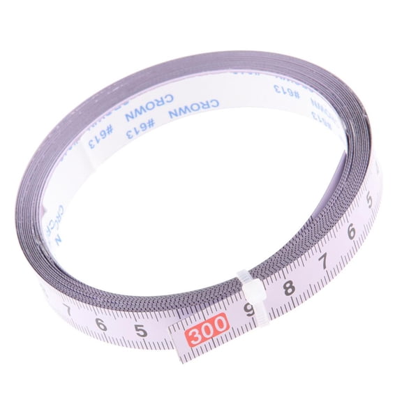 Aymzbd MITER SAW TRACK SELF ADHESIVE TAPE MEASURE -1cm INCREMENTS 300cm ROLL R to L sinistra a destra (300cm-0)