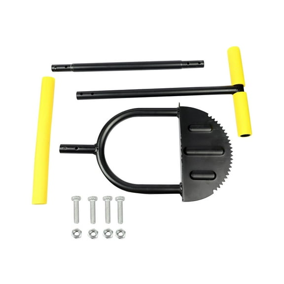 Aymzbd Manual Edger Edging Tool Long Handle Half Moon Edger Saw Tooth Edger for Garden