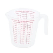 Aymzbd Measuring Cup Plastic Beaker - Heat Resistant Transparent Labs Graduated Beakers