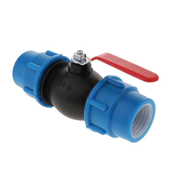 Aymzbd PE plastic valve - straight valve - plastic & steel core 50mm Steel Core 40mm 40mm Steel Core