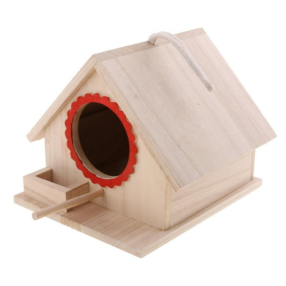 Aymzbd Parakeet Nest Box, Budgie Nesting House, Breeding Box for Lovebirds, Mini Pocket
