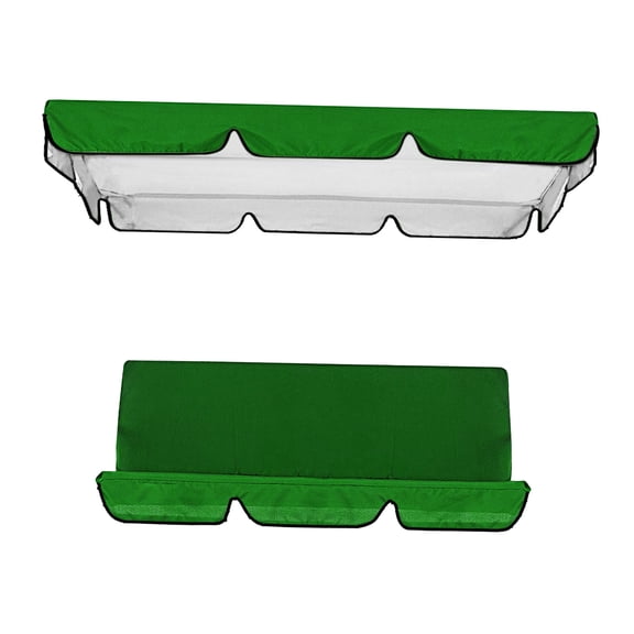 Aymzbd Patio Swing Cushion Set Replacement Canopy Swing Seat for 3 Seater Swing Chairs, Green
